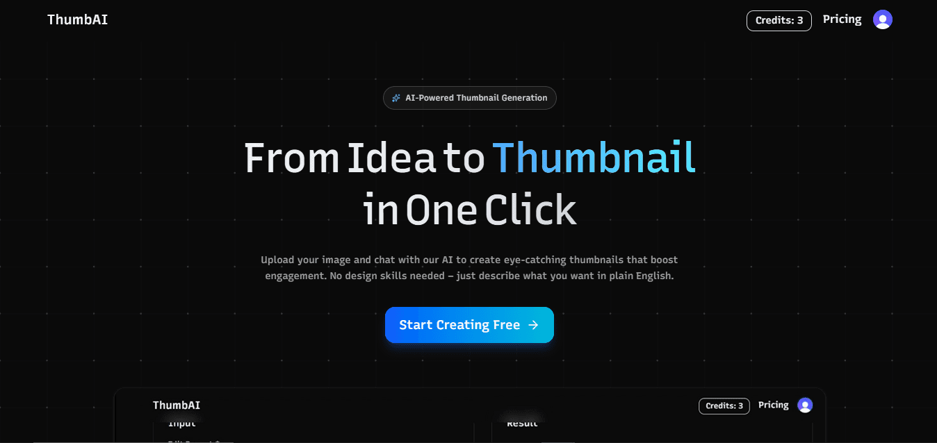 ThumbAi project screenshot